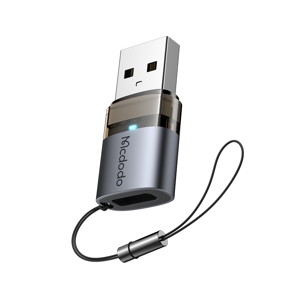 USB-C към USB-A адаптер с OTG функция, шнур - Mcdodo (OT-7580) - Черен