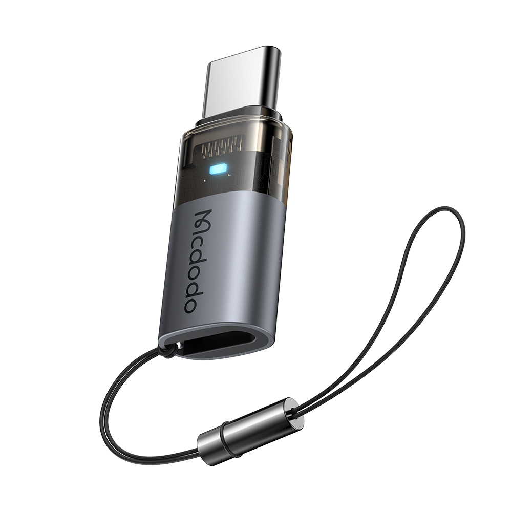 Адаптер Lightning към USB-C с OTG функция, шнур - Mcdodo (OT-7610) - Черен