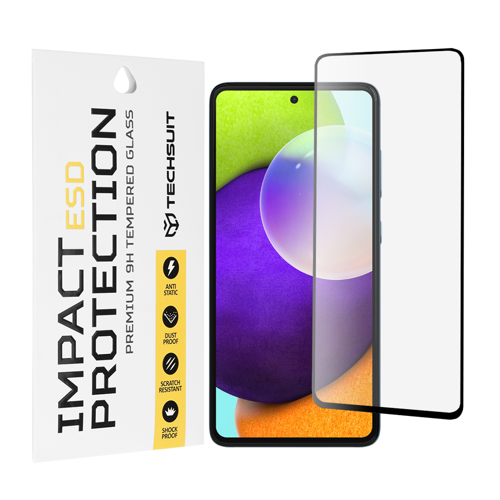 Калъф за Samsung Galaxy A52 4G / A52 5G / A52s 5G - Techsuit ESD Glass - Черен
