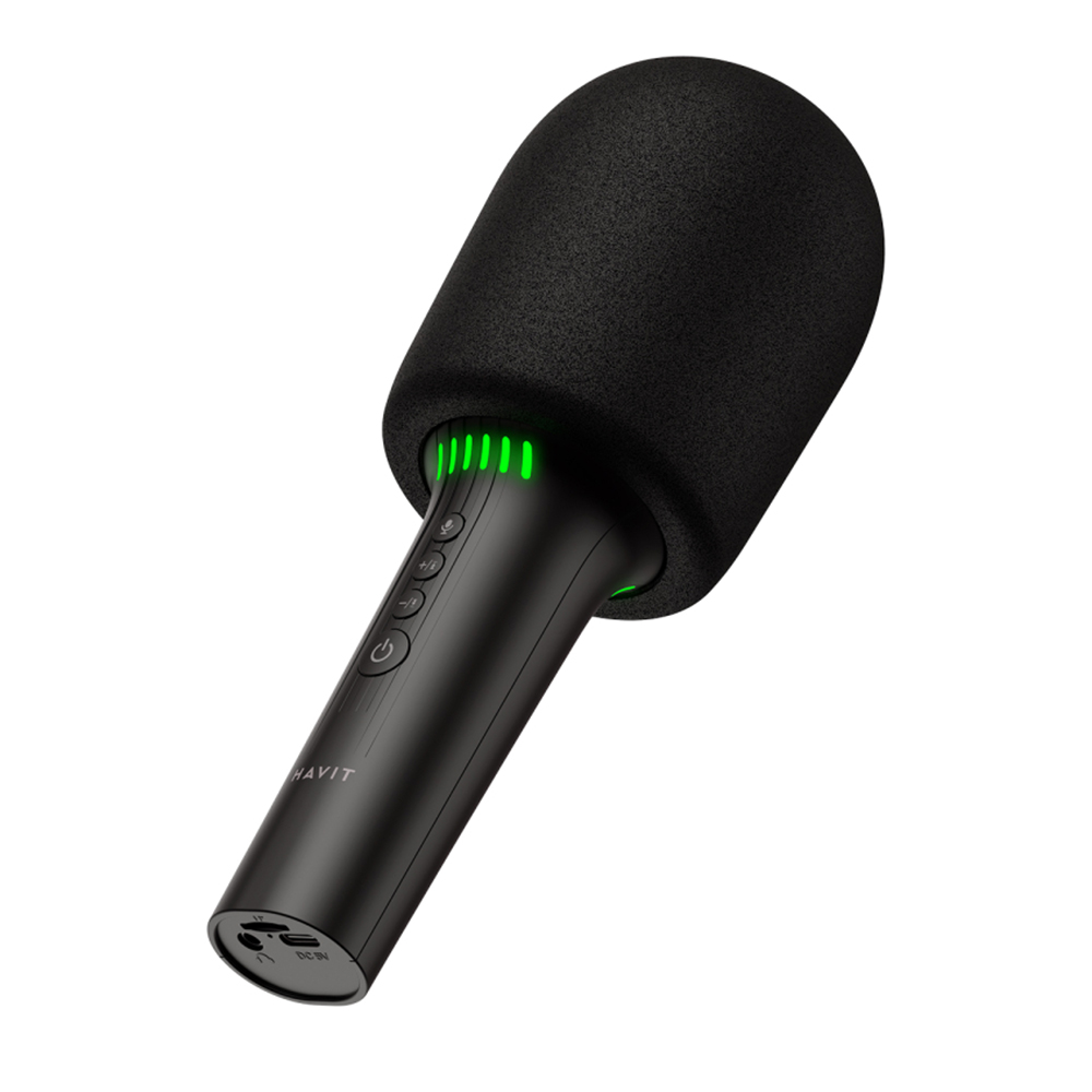 Bluetooth микрофон V5.0, TF, AUX, 6h, 1200mAh - Havit (SK851BT) - Черен