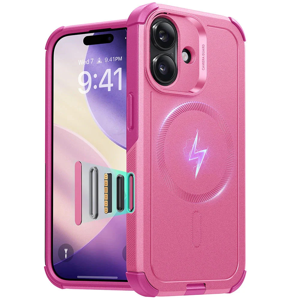 Калъф за iPhone 17 - ESR Cyber Halolock - Розов