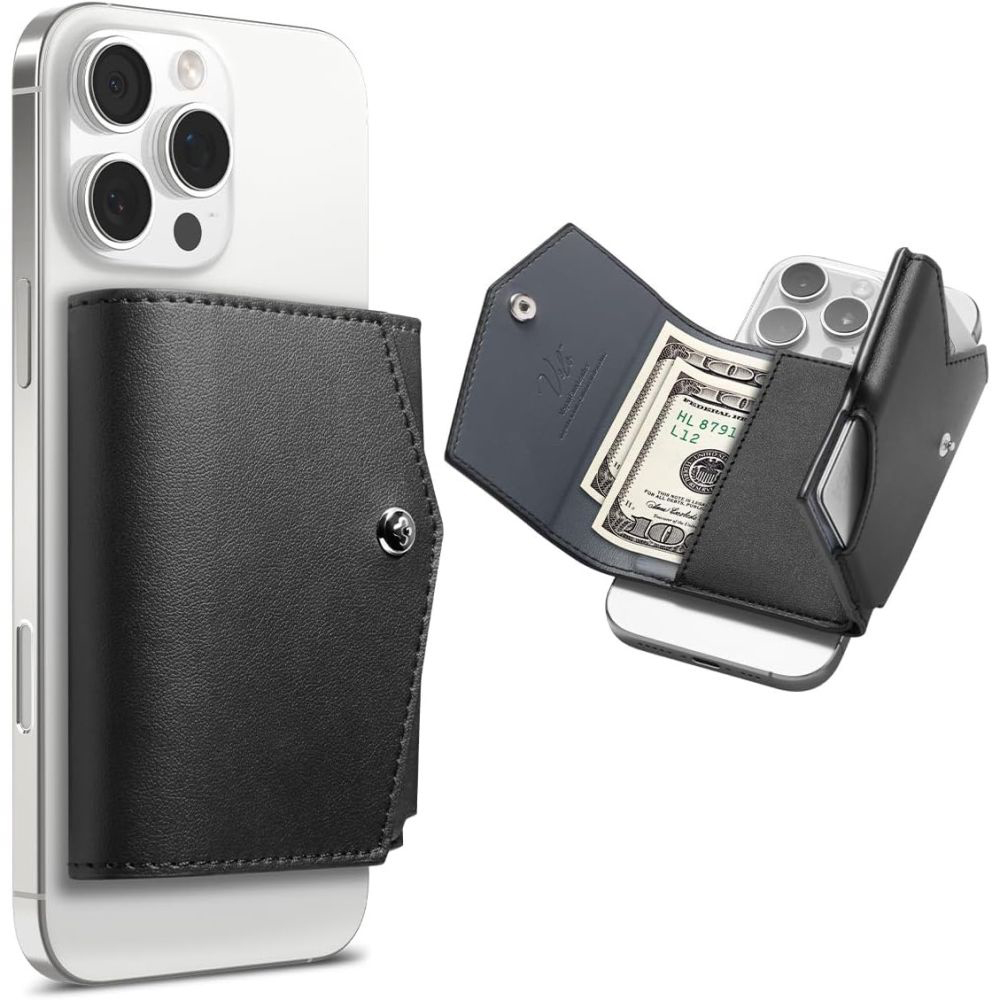 Портфейл за телефон с 3 отделения - Spigen Valentinus Pro (AFA09442) - Черен
