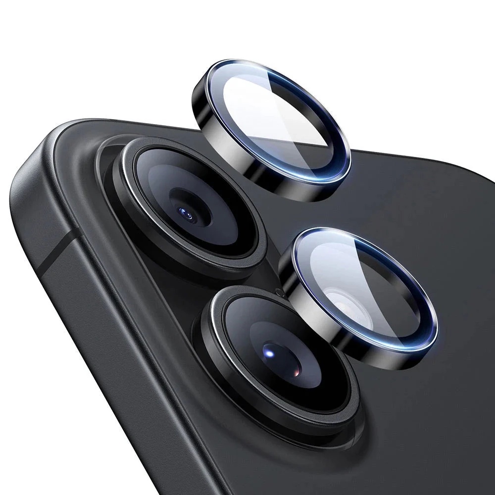Фолио за фотоапарат за iPhone 16 / iPhone 16 Plus / iPhone 17 (комплект 2) - ESR Armorite Camera Защитни лещи за фотоапарат Armorite - черни
