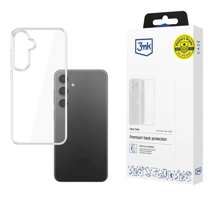 Калъф за Samsung Galaxy S25 Plus - 3mk Прозрачен Case - Прозрачен