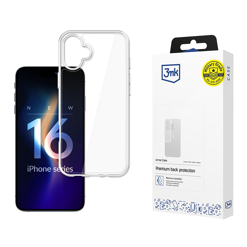 Калъф за iPhone 16 - 3mk Armor Case - Прозрачен