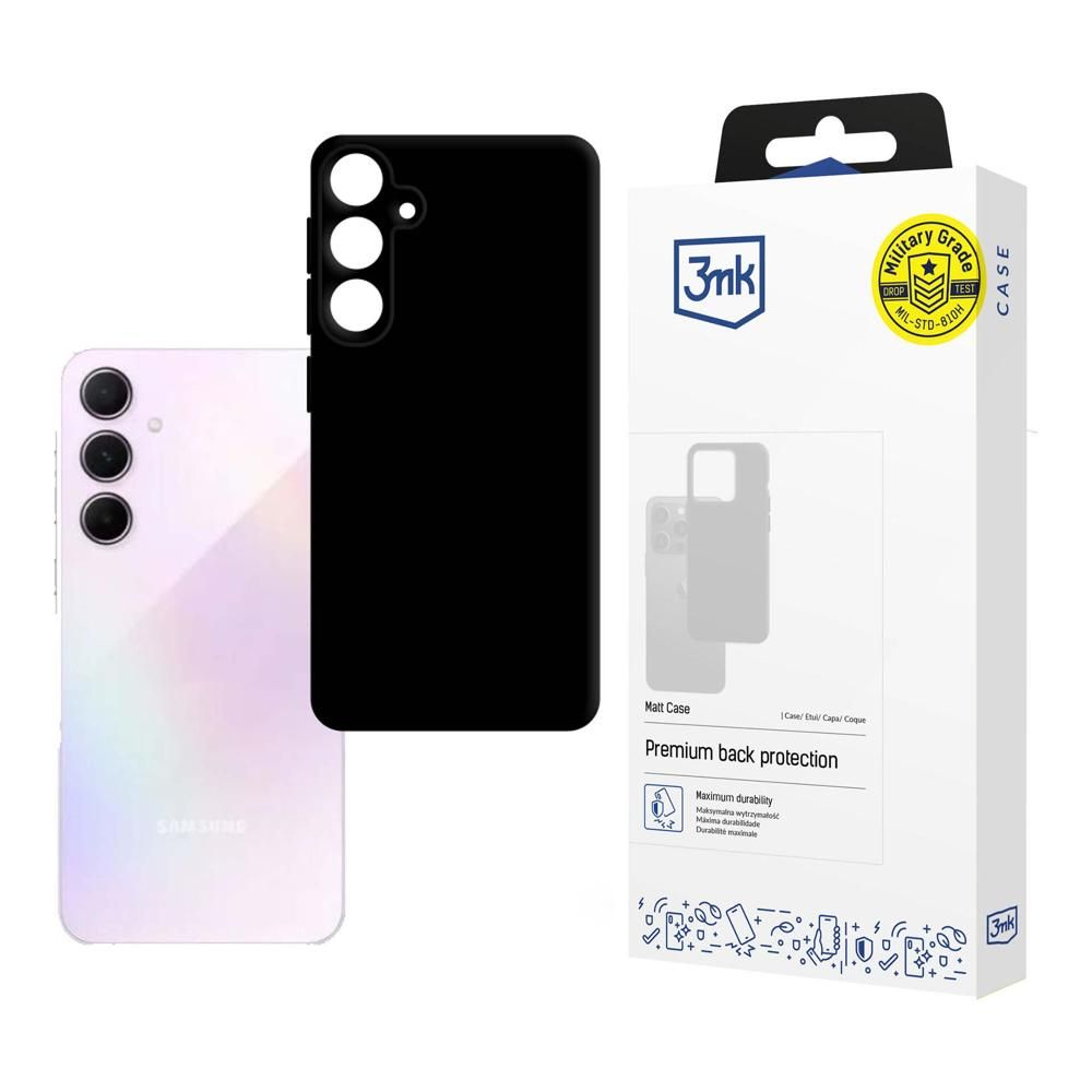 Калъф за Samsung Galaxy A35 5G - 3mk Matt Case - Черен