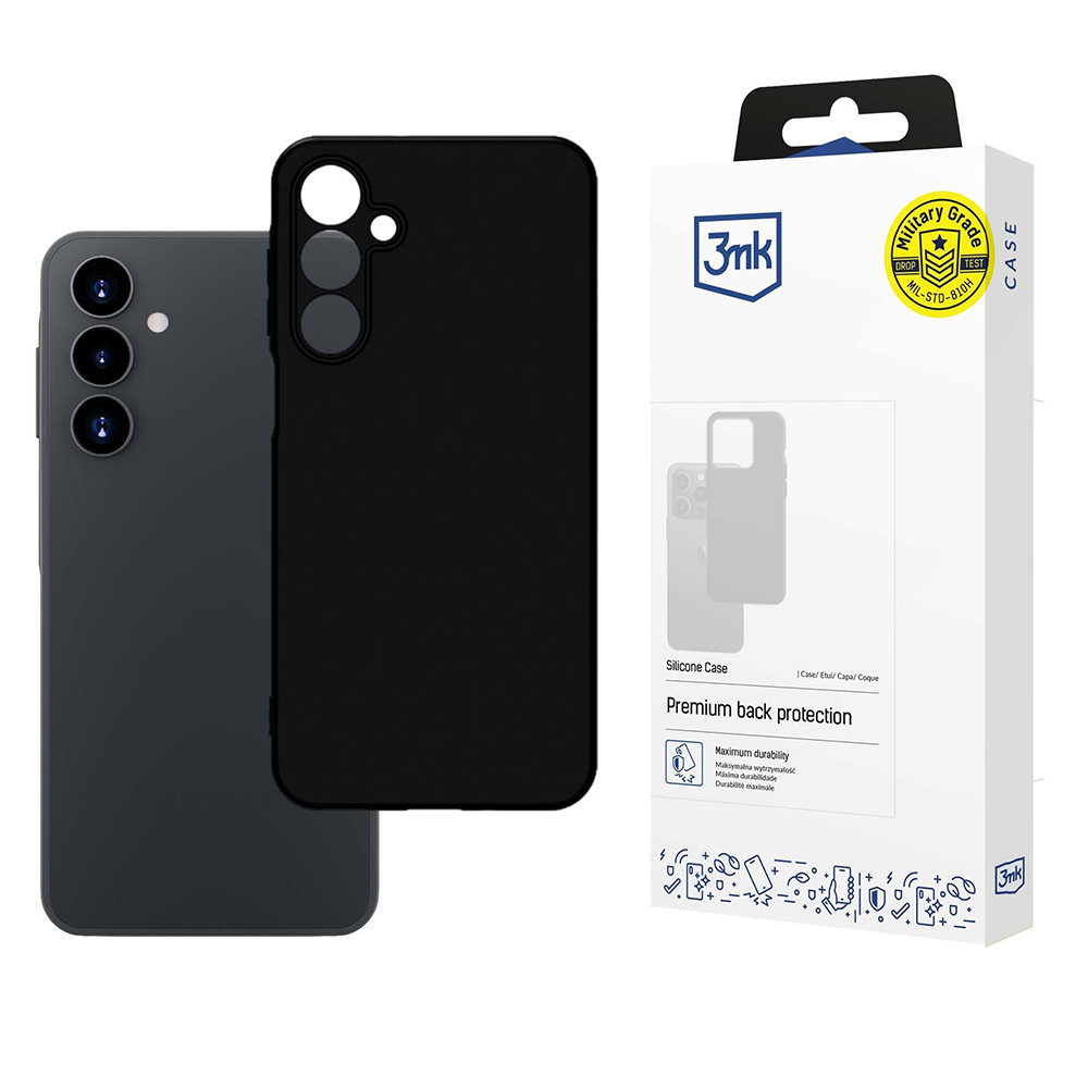 Калъф за Samsung Galaxy A16 4G / A16 5G - 3mk Silicone Case - Черен