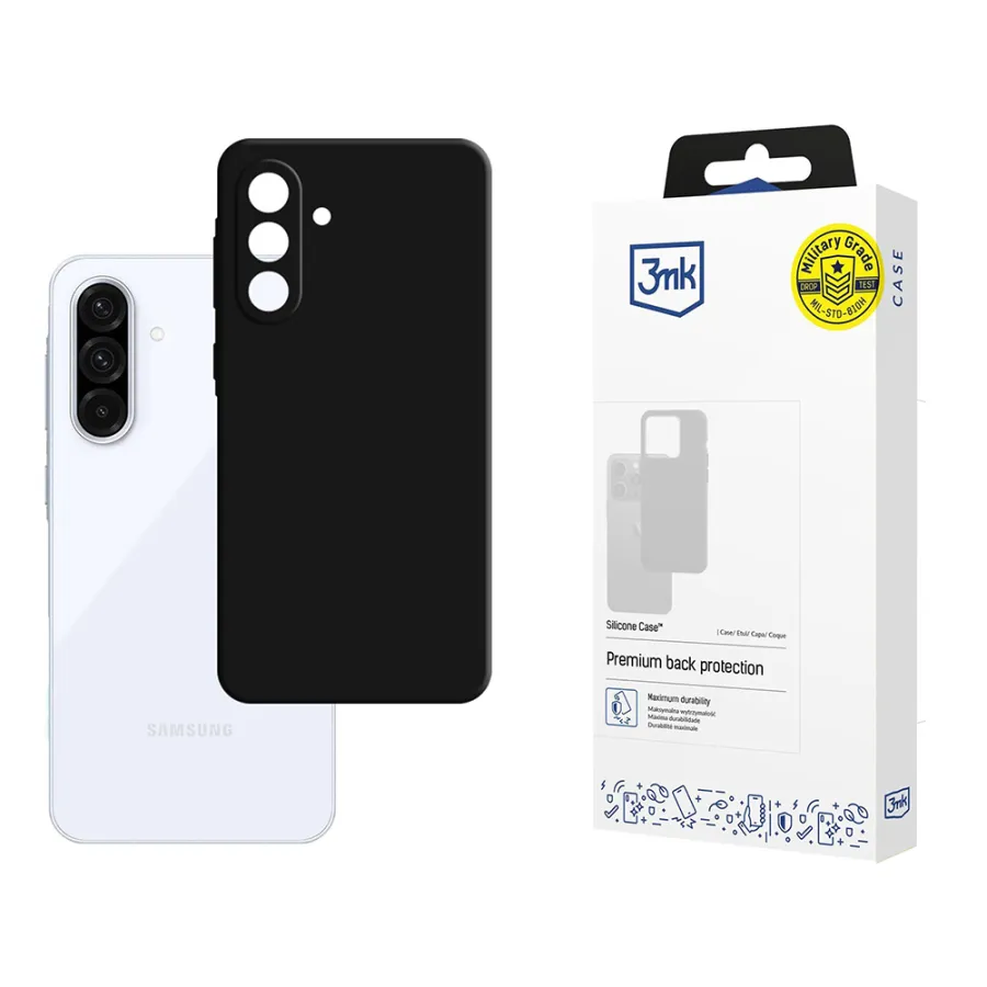 Калъф за Samsung Galaxy A36 5G - 3mk Silicone Case - Черен