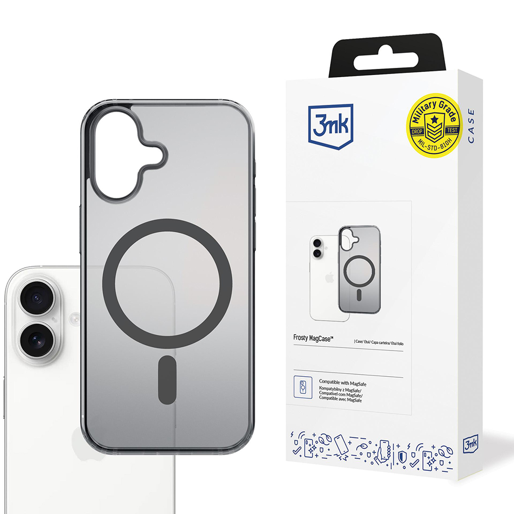 Калъф за iPhone 17 - 3mk Frosty MagCase - Сив