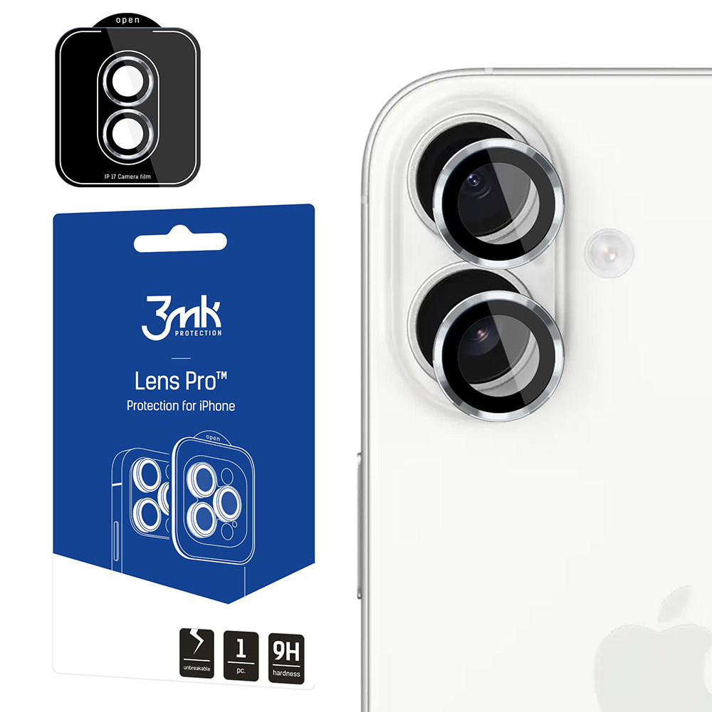 Калъф за iPhone 17 - 3mk Lens Protection Pro - Сребрист