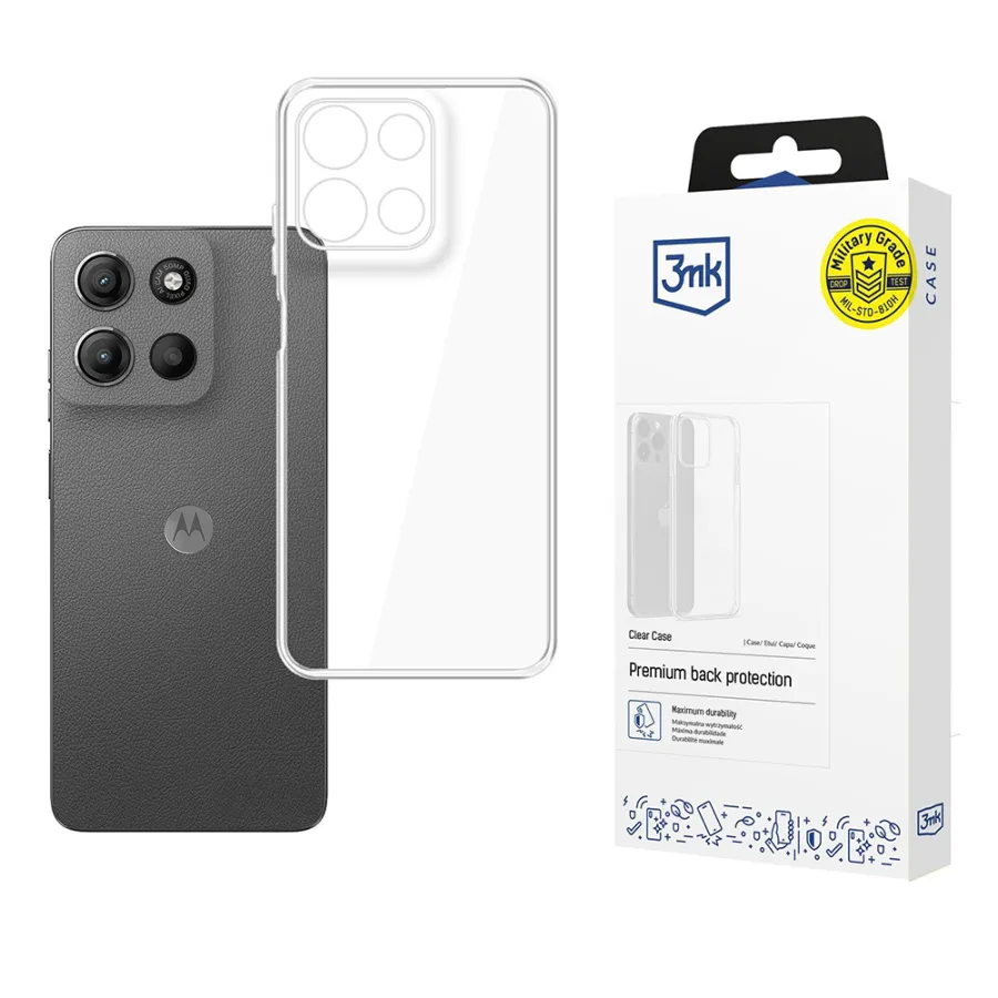 Калъф за Motorola Moto G15 / G15 Power - 3mk Прозрачен Case - Прозрачен