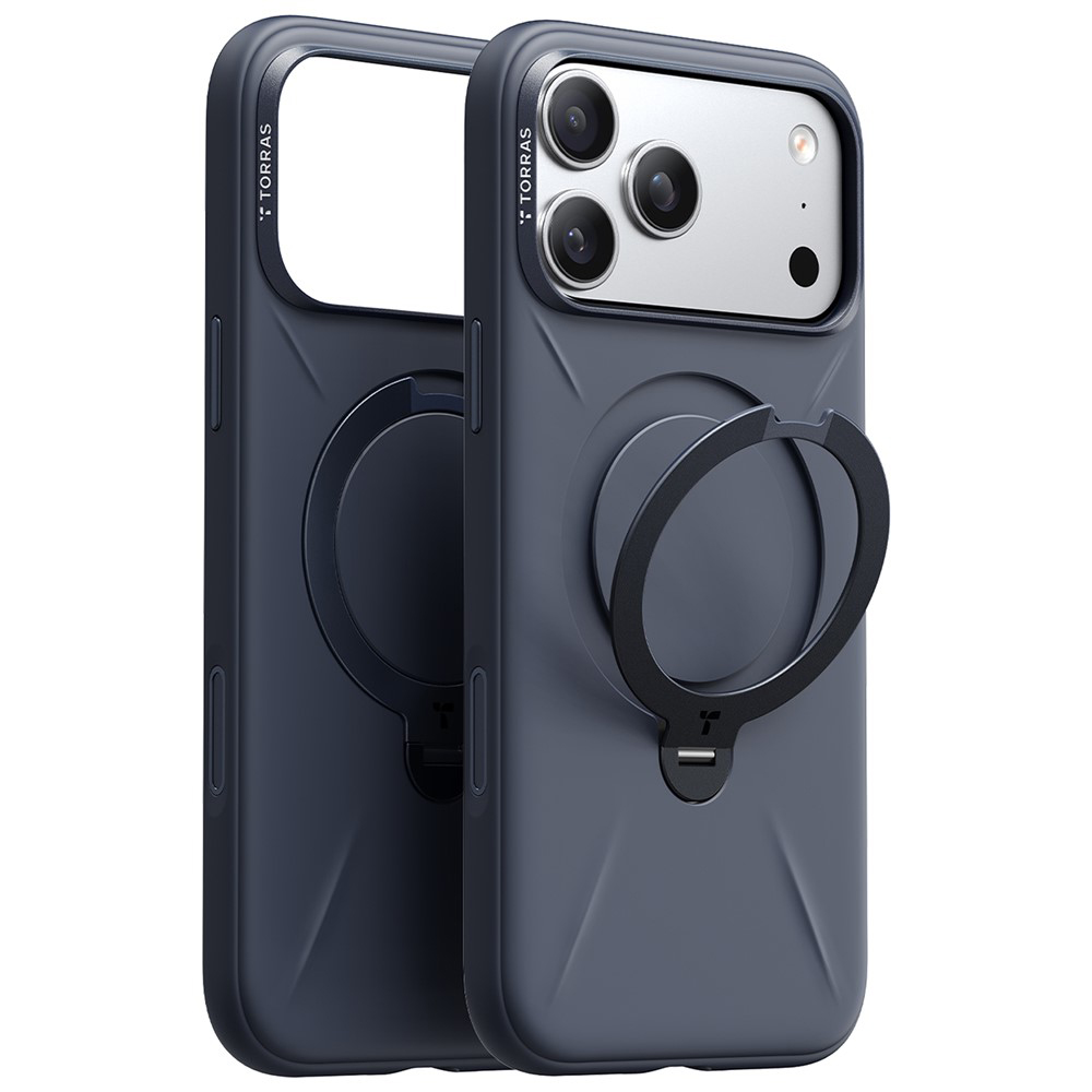 Калъф за iPhone 17 Pro - Torras QPRO Silicone Series - Тъмносин Син