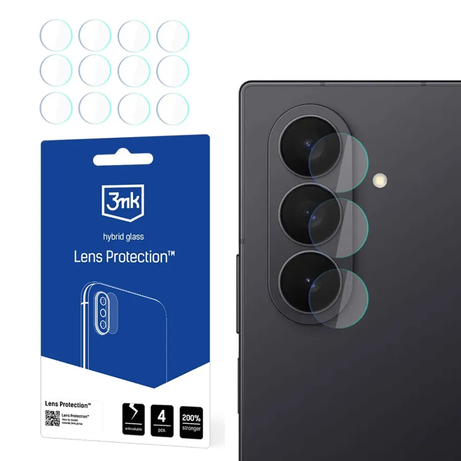 Калъф за Samsung Galaxy Z Fold7 (комплект 4 бр.) - 3mk Lens Protection - Прозрачен