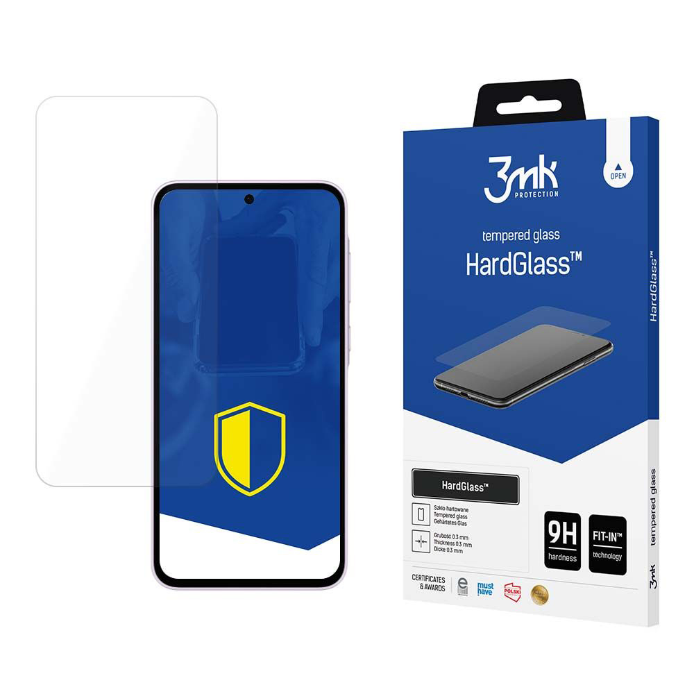Капак за Samsung Galaxy Galaxy A35 5G / A55 5G - 3mk HardGlass Tempered Tempered Screen Protector - Прозрачен
