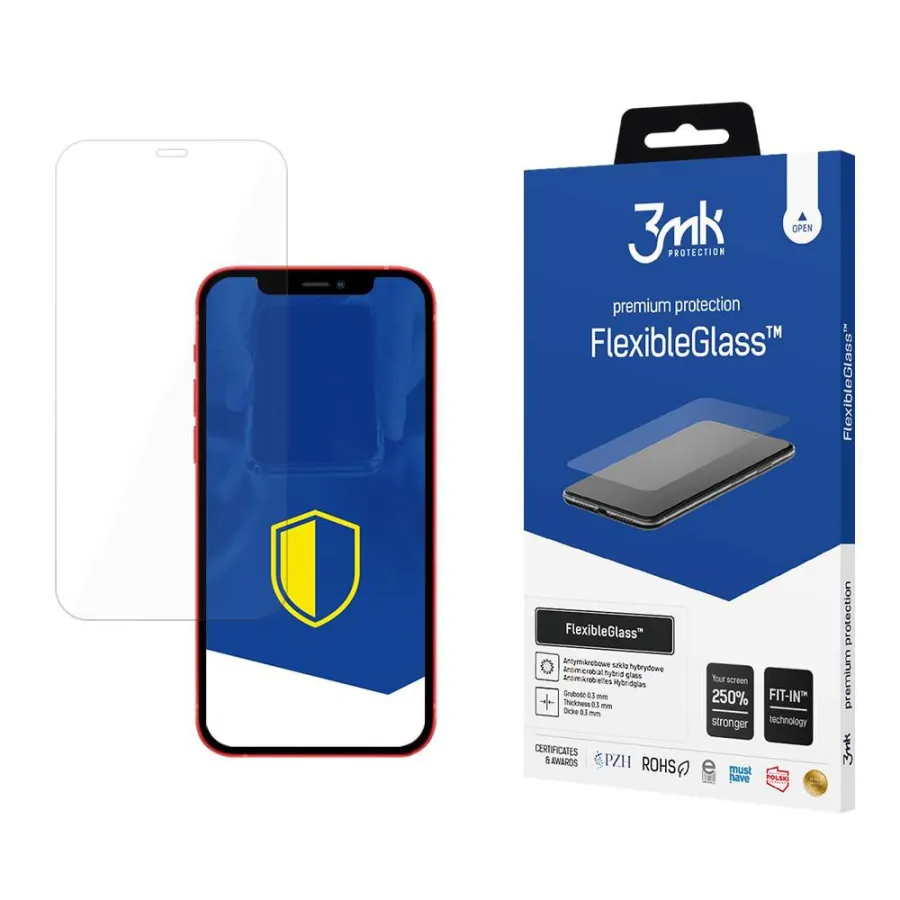 Калъф за iPhone 12 / iPhone 12 Pro - 3mk FlexibleGlass - Прозрачен