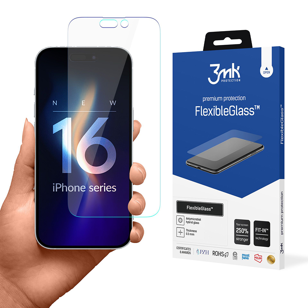Калъф за iPhone 16 Pro - 3mk FlexibleGlass - Прозрачен