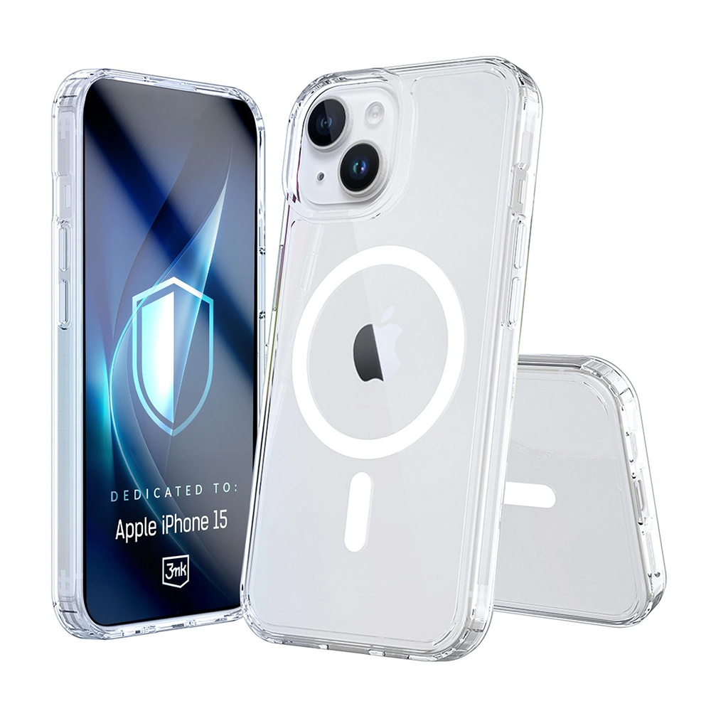 Калъф за iPhone 15 - 3mk Armor MagCase - Прозрачен