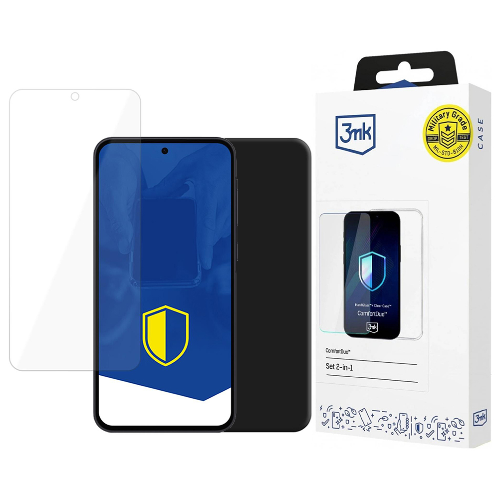 Капак за Samsung Galaxy A36 5G / A56 5G - 3mk ComfortDuo Glass + Matt Case - Черен