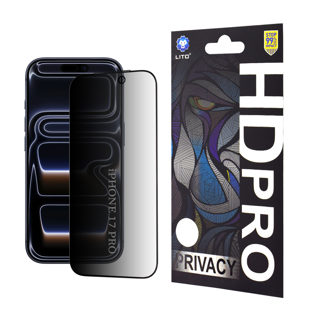 Калъф за iPhone 17 Pro - Lito HD Pro Privacy - Черен