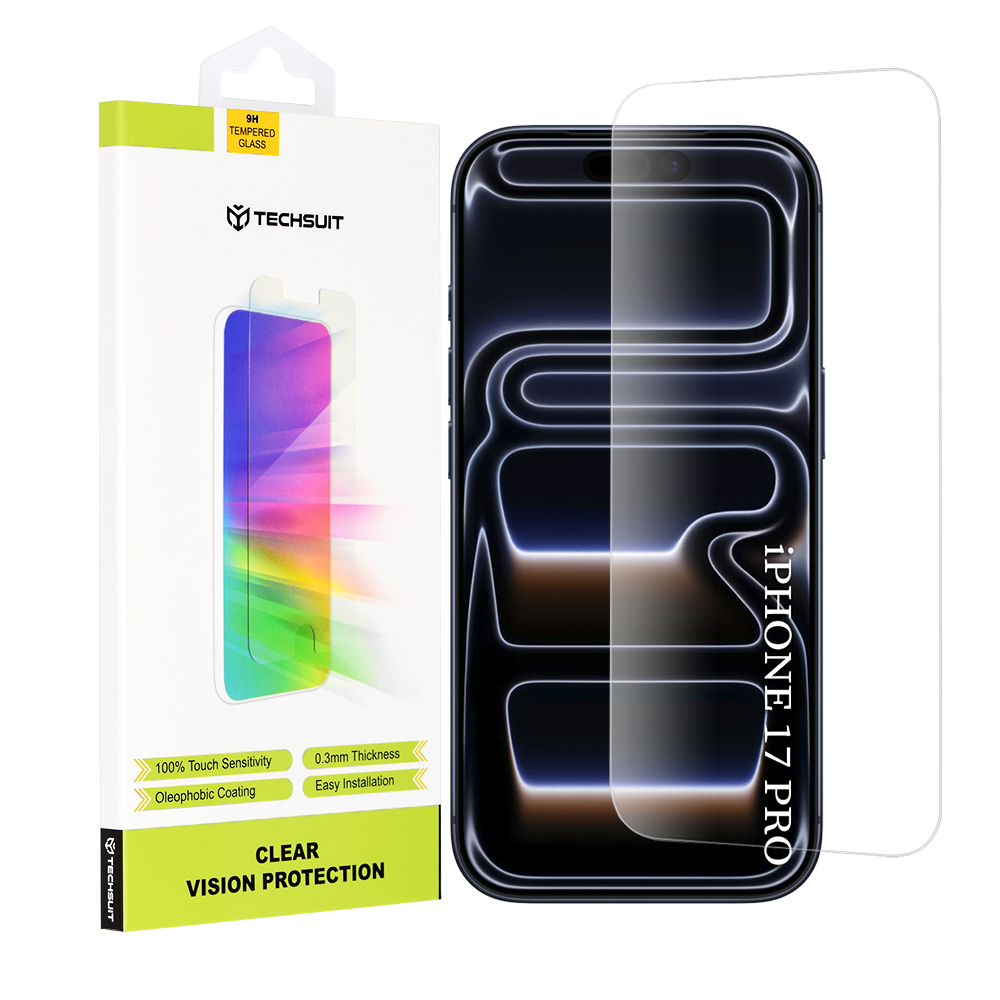 Калъф за iPhone 17 Pro - Techsuit Прозрачен Vision Glass - Прозрачен