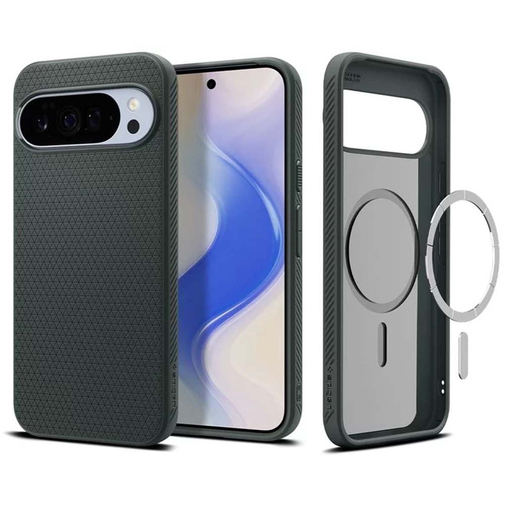 Калъф за Google Pixel 10 Pro XL - Spigen Liquid Air MagSafe (ACS09719) - Abyss Зелен