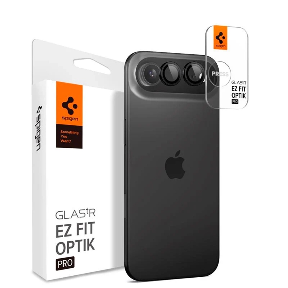 Camera Case за iPhone 17 Air (комплект 2) - Spigen Glas.tR Optik EZ Fit Pro (AGL09863) - Черен