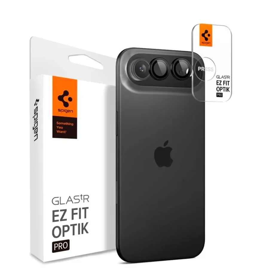 Camera Case за iPhone 17 Air (комплект 2) - Spigen Glas.tR Optik EZ Fit Pro (AGL09863) - Черен