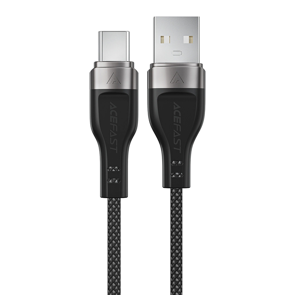 Кабел за зареждане USB към Type-C, 3A, магнитен, бързо зареждане, 1,2 м - Acefast (C11-04) - Черен