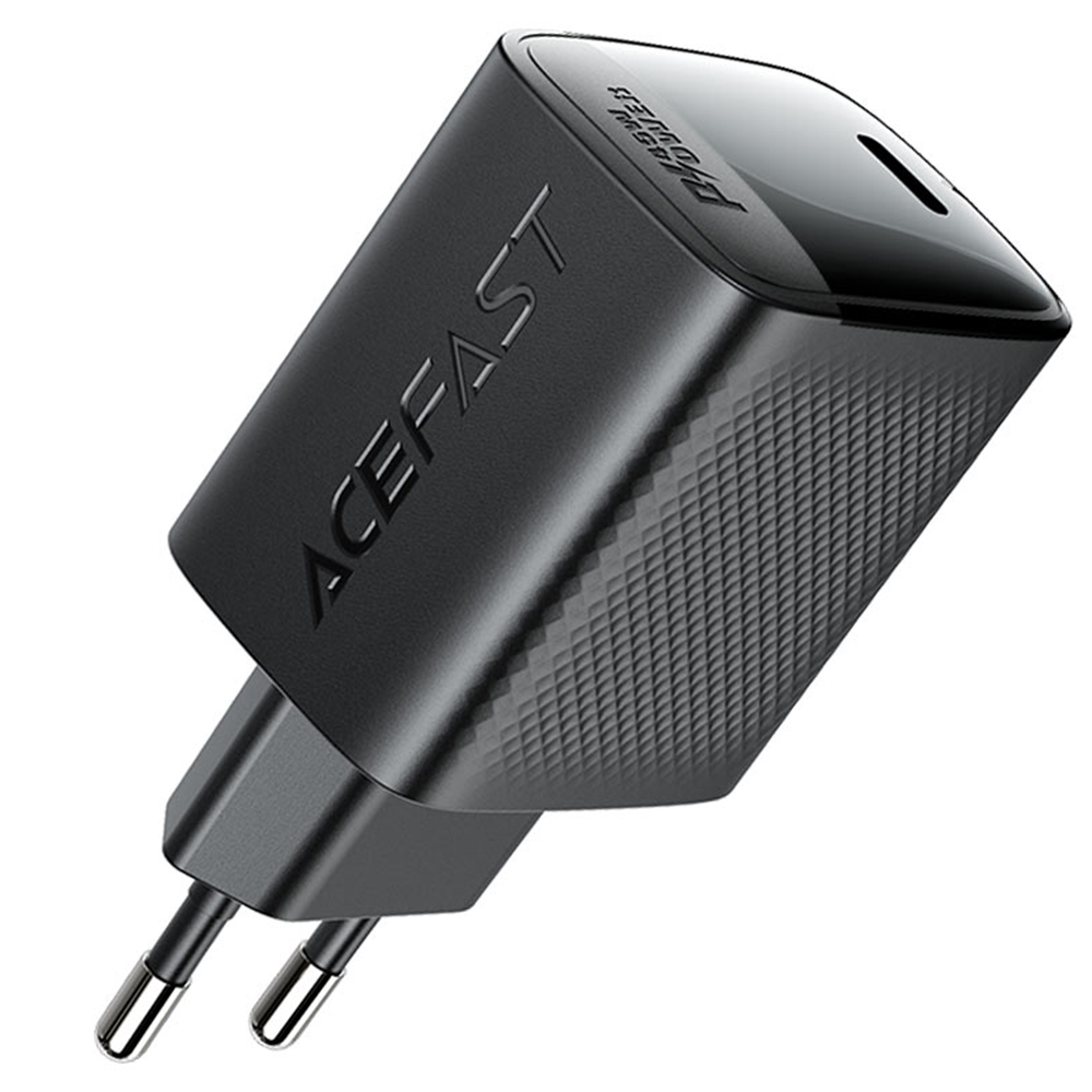 Charger Charger for Plug, Type-C, 45W, 3A, Fast Charging - Acefast (A112) - Черно