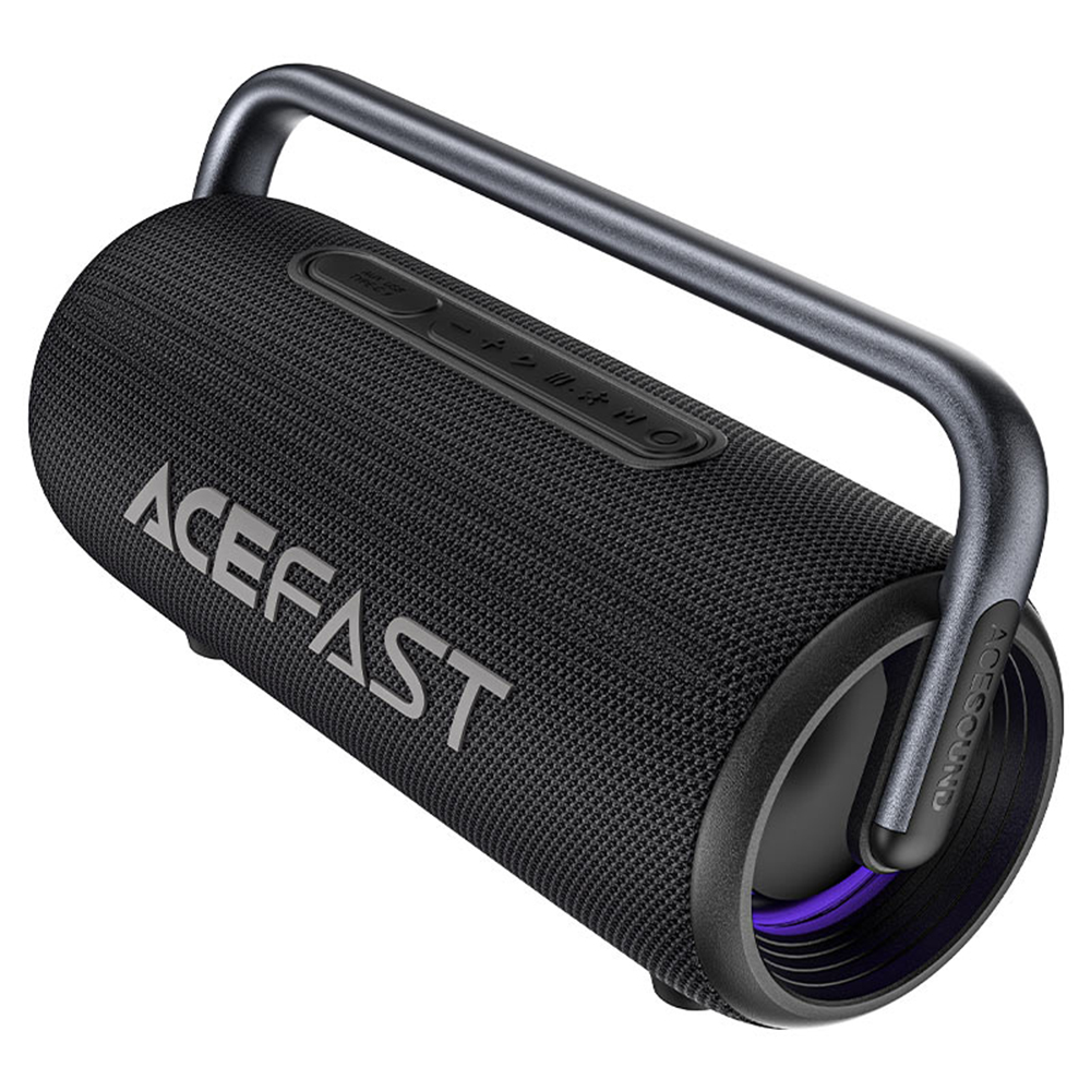 Bluetooth 5.3 високоговорител, преносим, 9600mAh, водоустойчив - Acefast (K2 Pro) - Черен