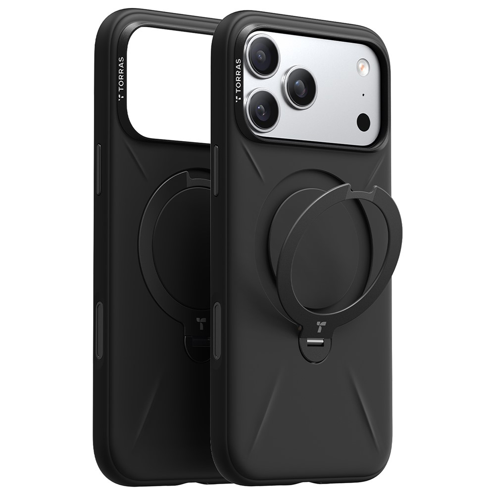 Калъф за iPhone 17 Pro Max - Torras QPRO Silicone Series - Черен