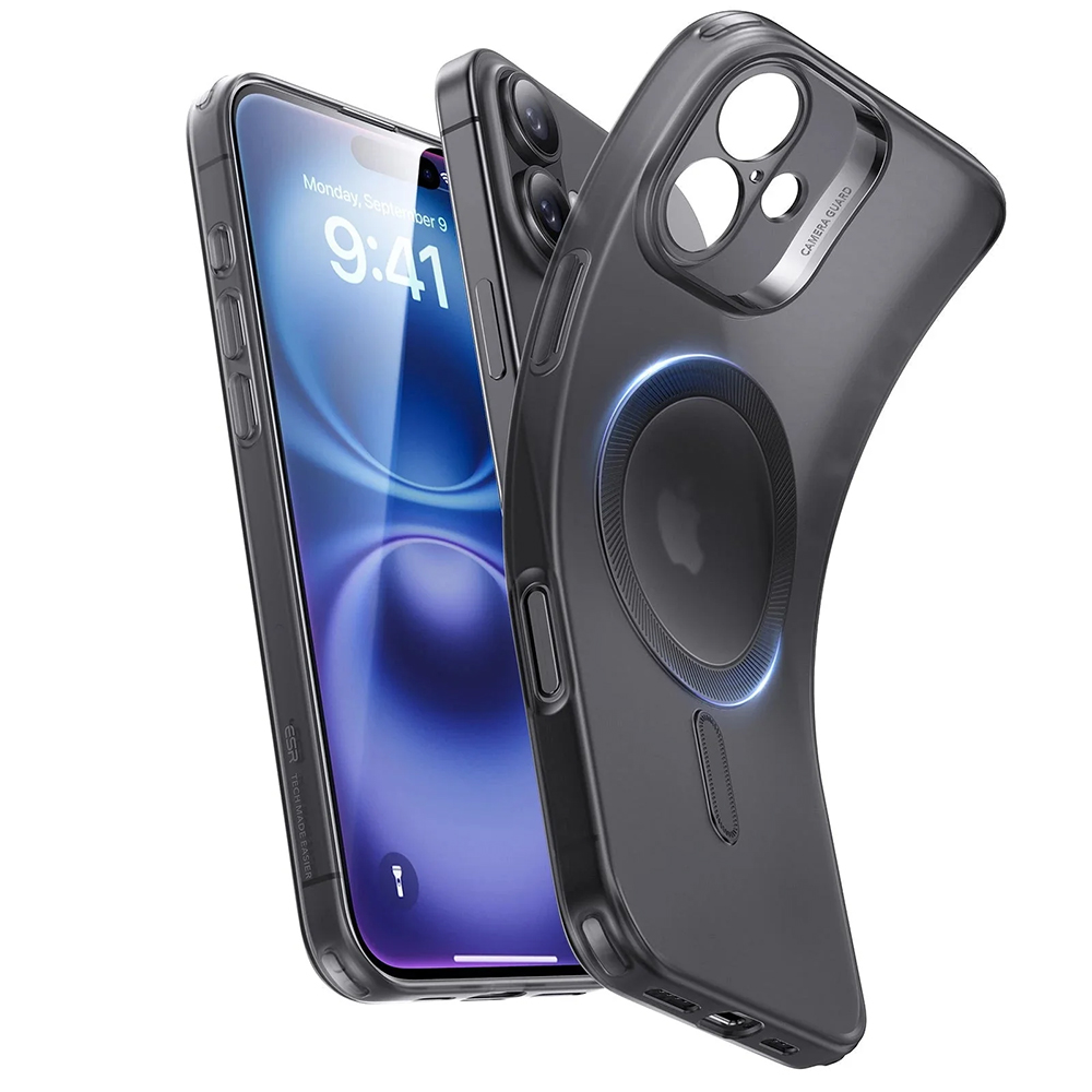 Калъф за iPhone 16 Plus - ESR Zero HaloLock - Frosted Черен