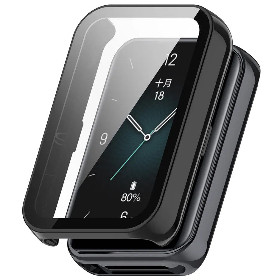 Калъф за Honor Band 10 / Band 9 + калъф - Techsuit Defense360 Pro - Черен