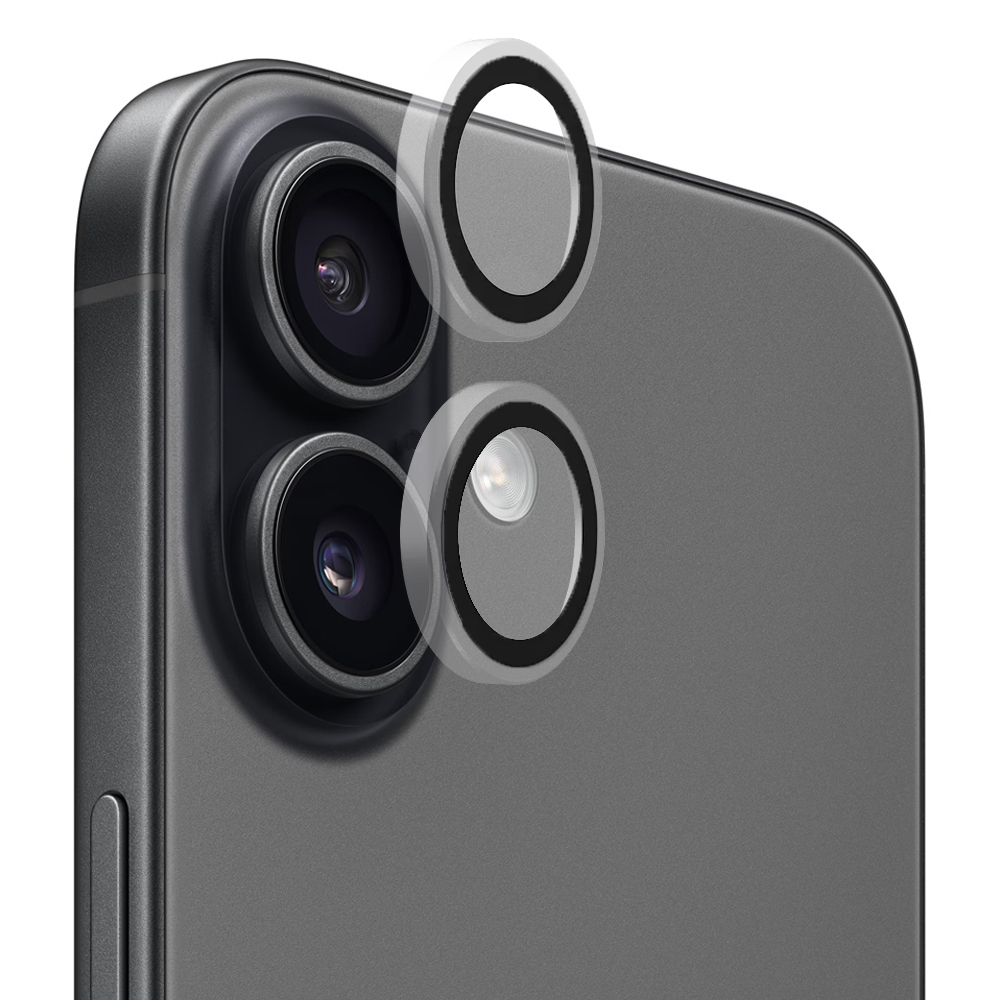 Капак за iPhone 17 - Blueo Original Metal Frame Lens Lens Glass - Прозрачен