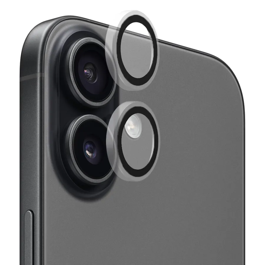 Капак за iPhone 17 - Blueo Original Metal Frame Lens Lens Glass - Прозрачен