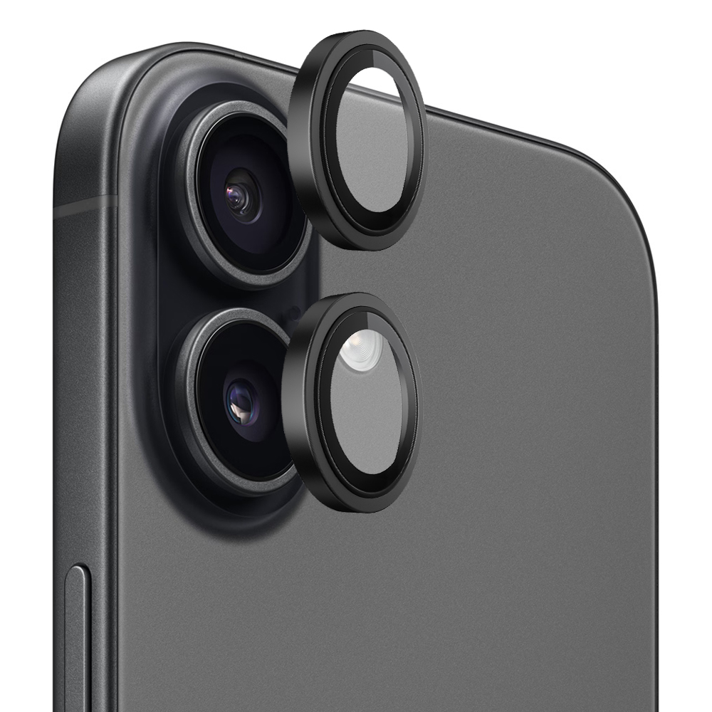 Калъф за iPhone 17 - Blueo Original Metal Frame Lens Lens Glass - Черен