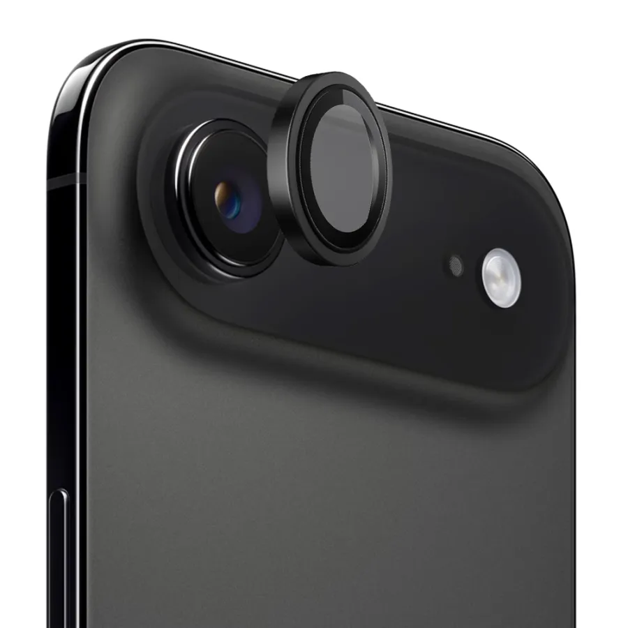 Калъф за iPhone 17 Air - Blueo Original Metal Frame Lens Lens Glass - Черен
