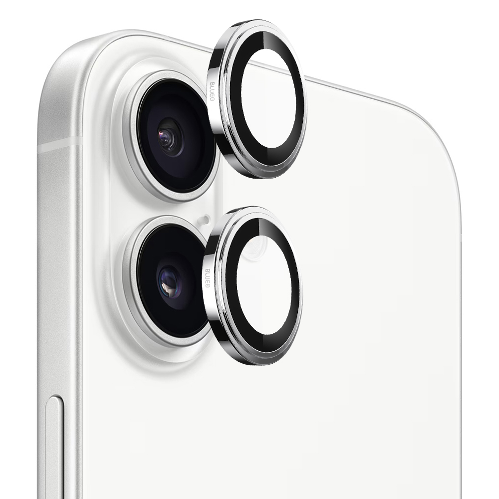 Калъф за iPhone 17 - Blueo Sapphire Crystal Crystal Original Lens Glass - Сребрист