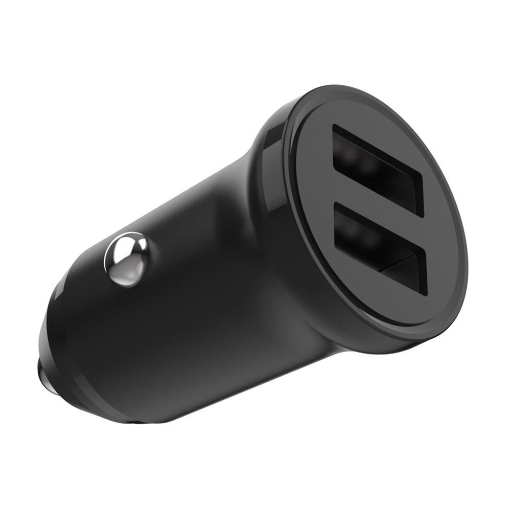 Зарядно за кола, 2x USB, 15W - фиксирано (FIXCC15N-2U-BK) - черно