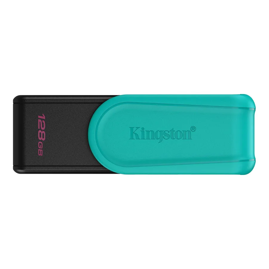 Memory Stick 128GB, USB - Kingston DataTraveler Exodia S (DTXS/128GB) - черен/тюркоаз