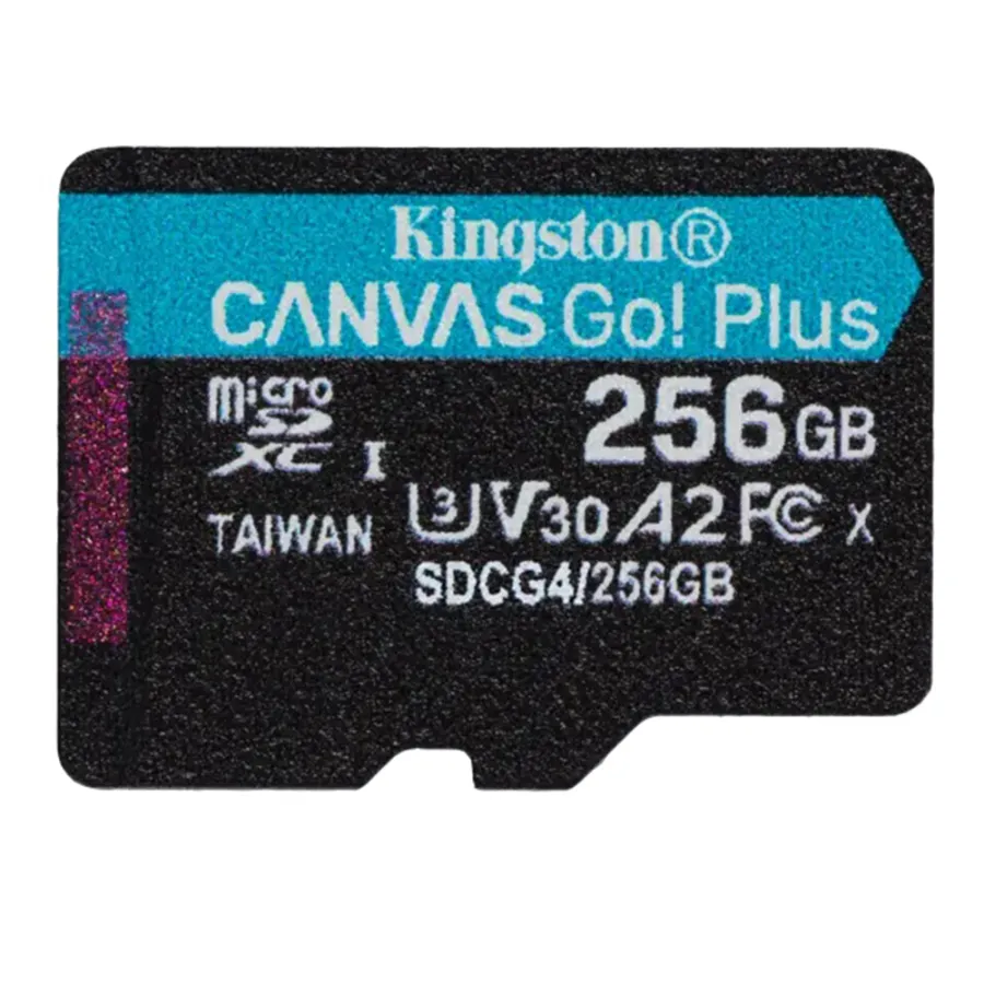 Карта с памет, 256GB - Kingston Memory Card Canvas Go Plus (SDCG4/256GBSP) - Черен