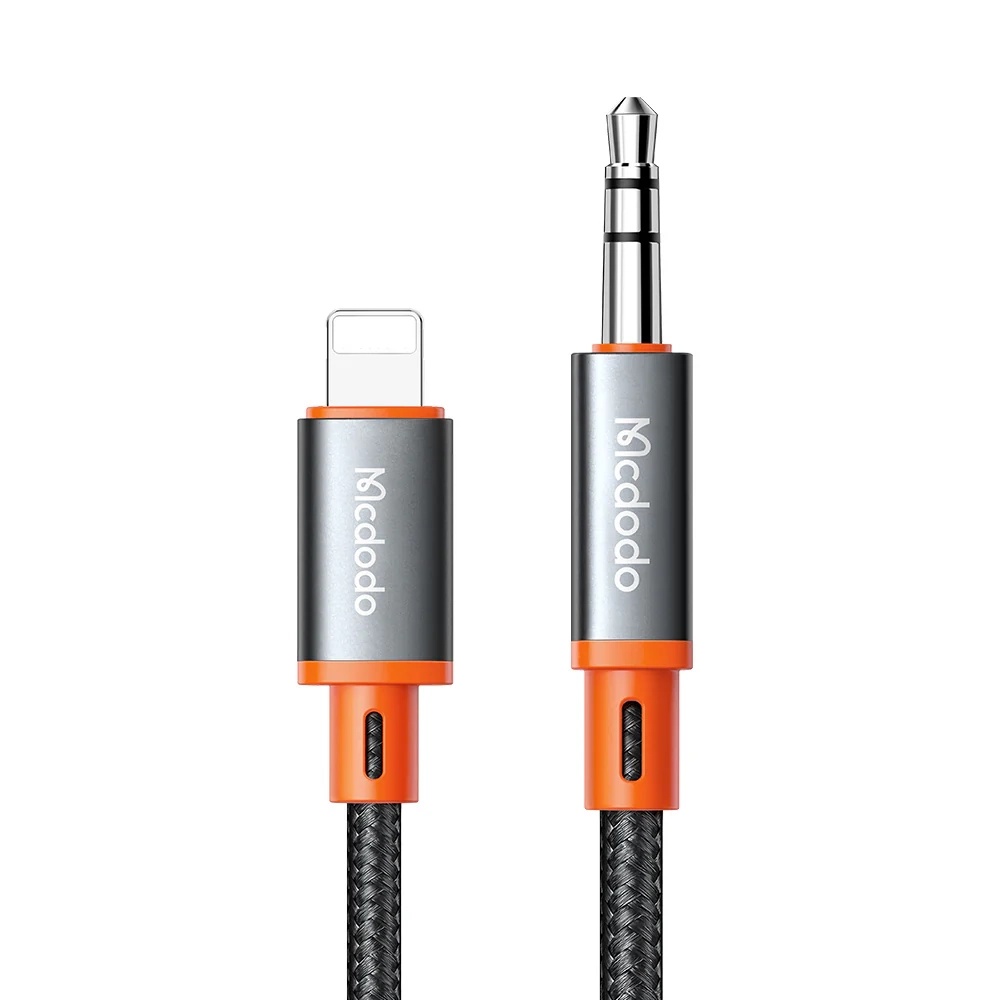 Кабел Lightning to Jack 3.5mm, 1.2m - Mcdodo Castle (CA-0780) - Черен