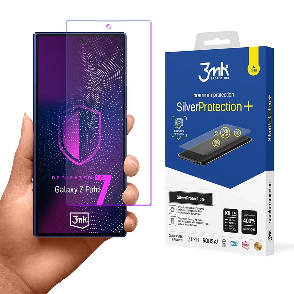 Фолио за Samsung Galaxy Z Fold7 - 3mk SilverProtection+ Защитно фолио - прозрачно
