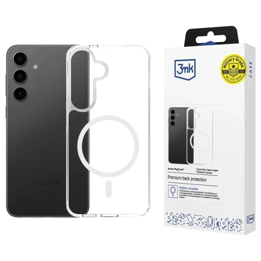 Калъф за Samsung Galaxy A16 4G / A16 5G - 3mk Armor MagCase - Прозрачен