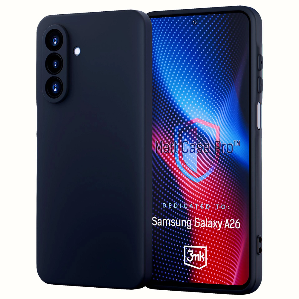 Калъф за Samsung Galaxy A26 5G - 3mk Matt Case Pro - Черен