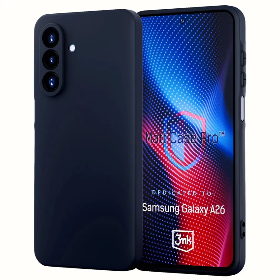 Калъф за Samsung Galaxy A26 5G - 3mk Matt Case Pro - Черен