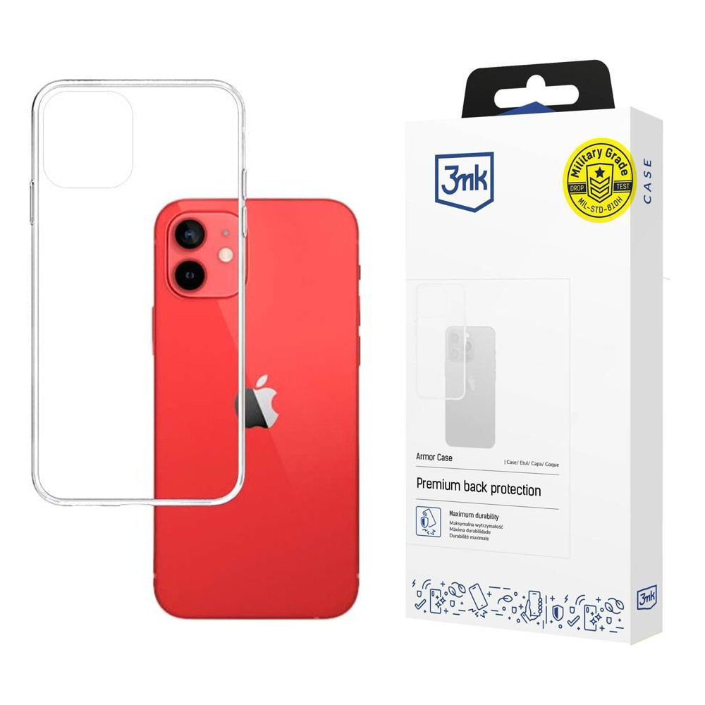 Калъф за iPhone 12 Pro / iPhone 12 - 3mk Armor Case - Прозрачен