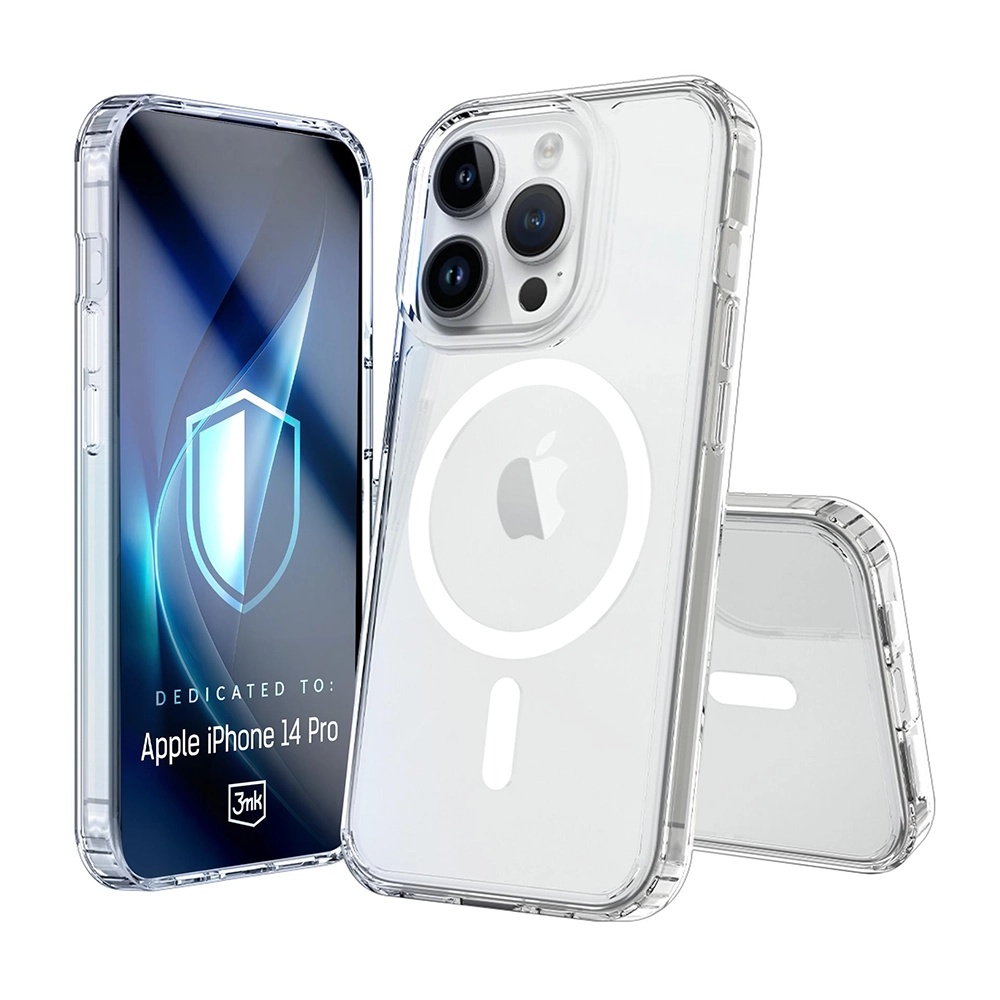 Калъф за iPhone 14 Pro - 3mk Armor MagCase - Прозрачен