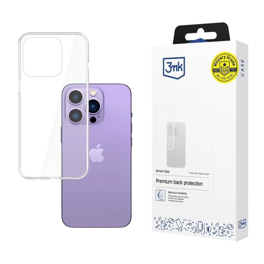 Калъф за iPhone 14 Pro Max - 3mk Armor Case - Прозрачен