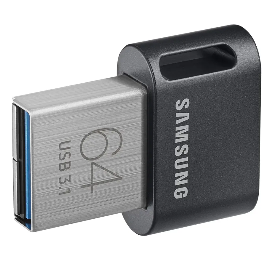 USB памет, 64GB, 300MB/s - Samsung FIT Plus (MUF-64AB/APC) - Черен